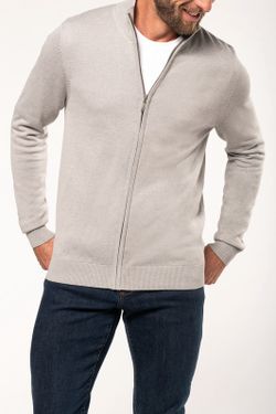 Gestrickte Jacke mit Reißverschluss für Männer