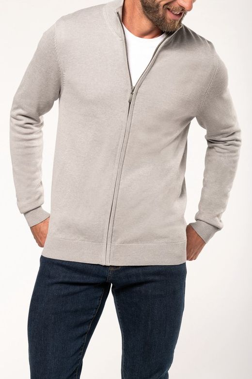 Gestrickte Jacke mit Reißverschluss für Männer