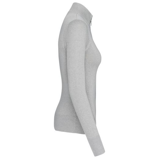 CHAQUETA DE PUNTO CON CREMALLERA MUJER