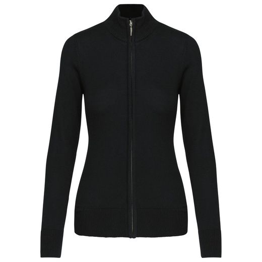 CHAQUETA DE PUNTO CON CREMALLERA MUJER