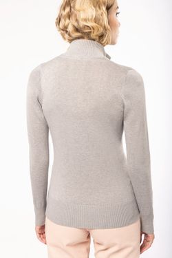 CHAQUETA DE PUNTO CON CREMALLERA MUJER