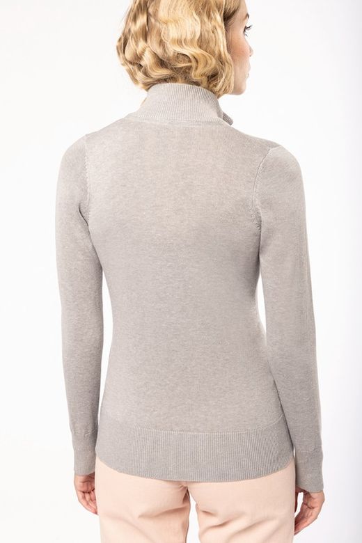 CHAQUETA DE PUNTO CON CREMALLERA MUJER