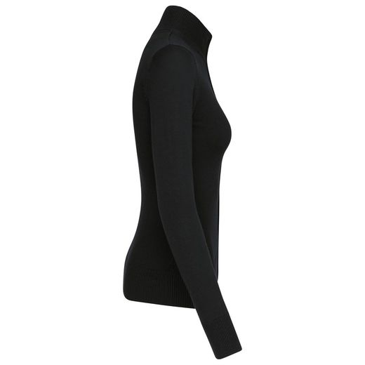 CHAQUETA DE PUNTO CON CREMALLERA MUJER