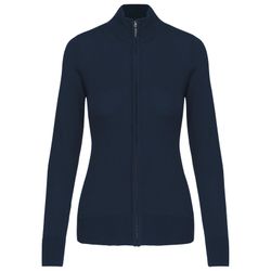 CHAQUETA DE PUNTO CON CREMALLERA MUJER