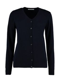 Classic Fit Damen Strickjacke mit V-Ausschnitt