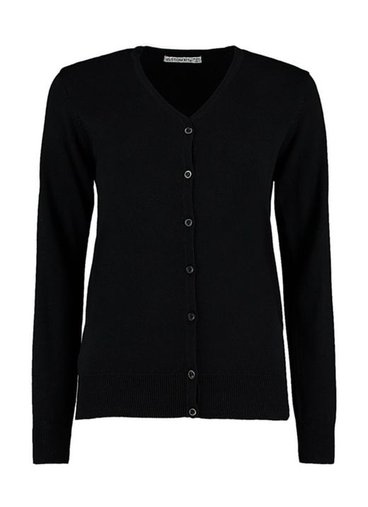 Classic Fit Damen Strickjacke mit V-Ausschnitt