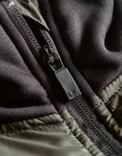 Chaqueta dos materiales Stretch