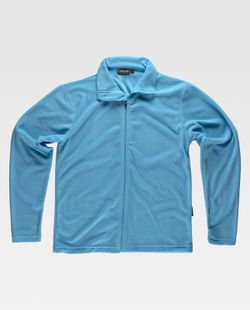 Basic Fleecejacke Reißverschluss 160gr Hellblau