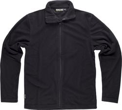 Chaqueta forro polar cierre cremallera 160gr Negro