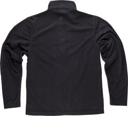 Chaqueta forro polar cierre cremallera 160gr Negro