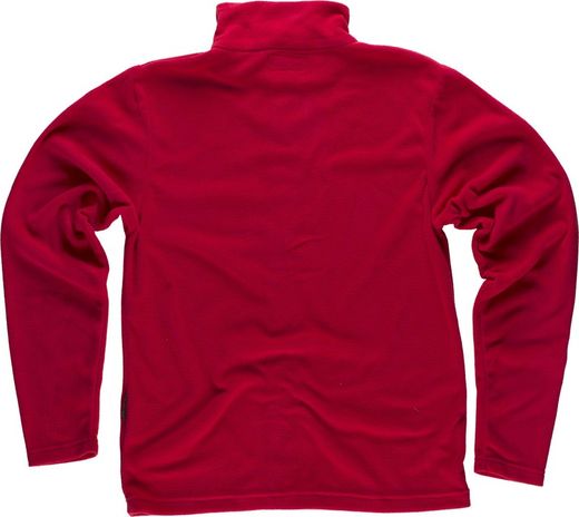 Basic fleece jacket Zip closure 160gr Red