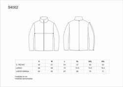 Basic fleece jacket Zip closure 160gr Red