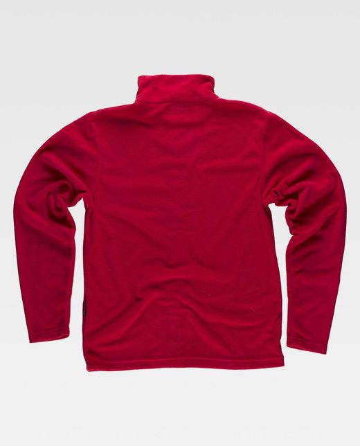 Basic fleece jacket Zip closure 160gr Red
