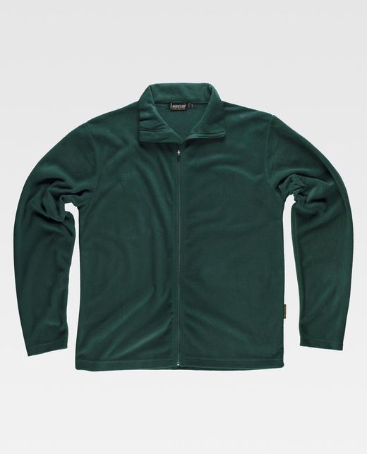 Basic Fleecejacke Reißverschluss 160gr Grün