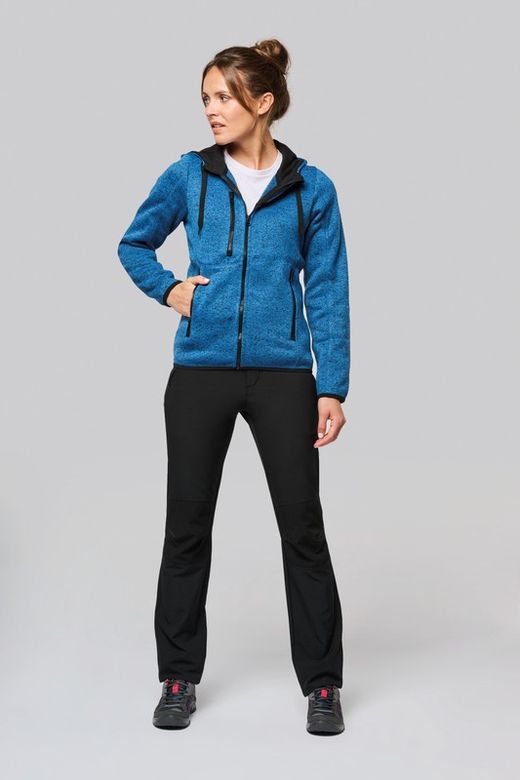Damen Hooded Heather Jacket