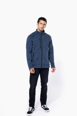 Herren Heather Zip Jacke