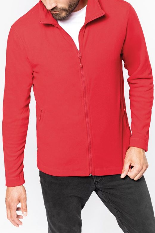 Fleecejacke mit Reißverschluss