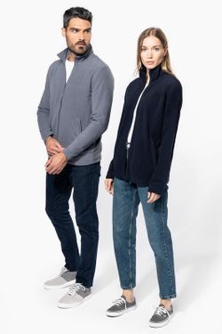 Fleecejacke mit Reißverschluss