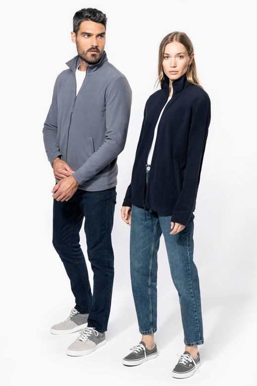 Fleecejacke mit Reißverschluss