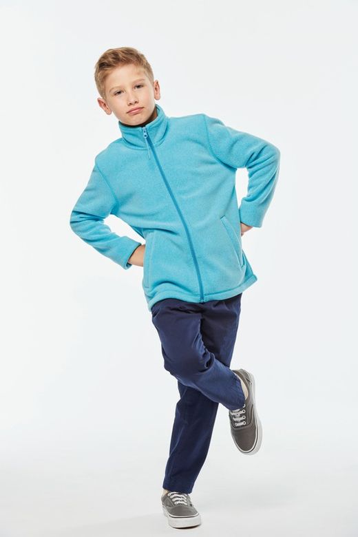 MIKROPOLARE JACKE MIT ZIPPER FÜR KINDER