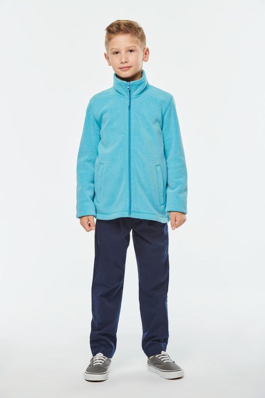MIKROPOLARE JACKE MIT ZIPPER FÜR KINDER