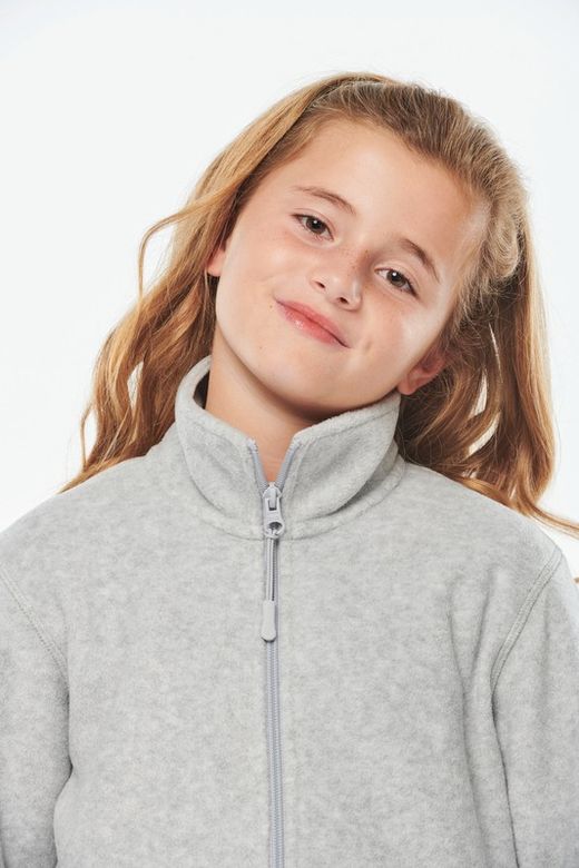 MIKROPOLARE JACKE MIT ZIPPER FÜR KINDER