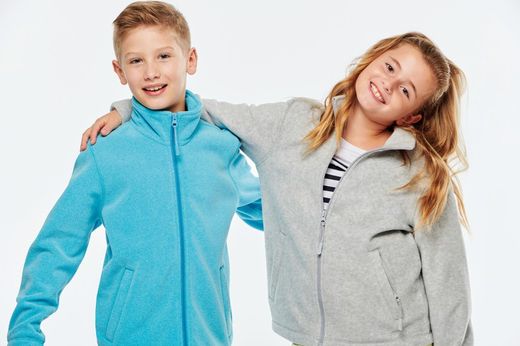 MIKROPOLARE JACKE MIT ZIPPER FÜR KINDER