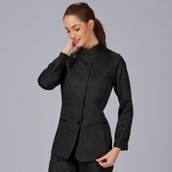 Chaqueta Mujer Cuello Mao Balseiro