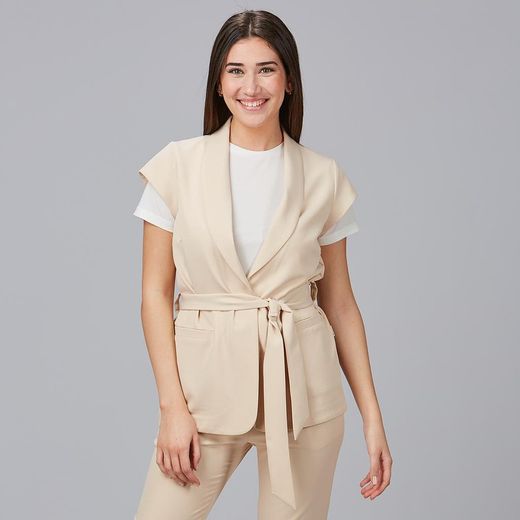 Chaqueta Mujer Cuello Smoking Meli
