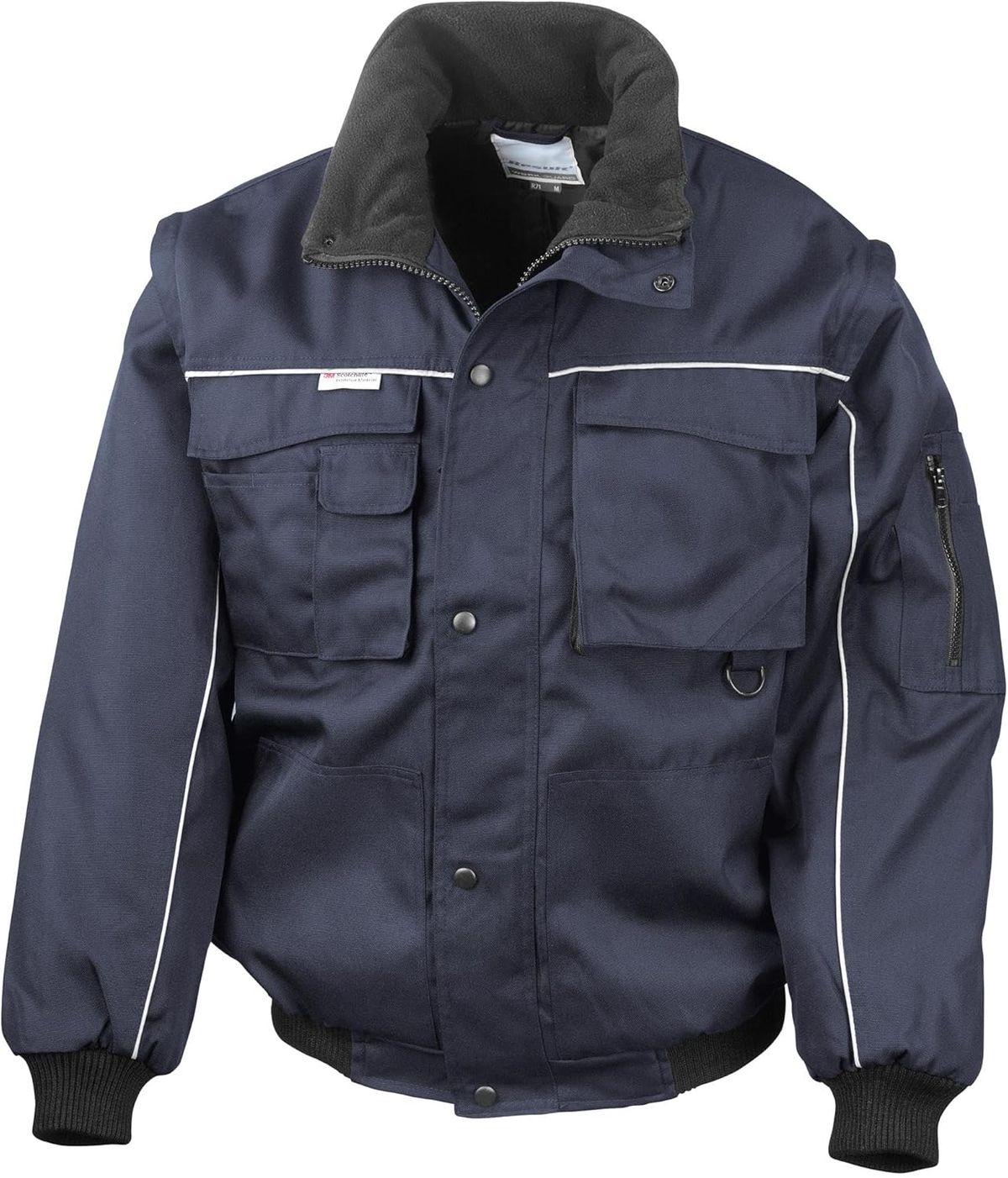 Chaqueta Piloto con mangas extraibles Heavy Duty Jacket Grey/Black 2XL