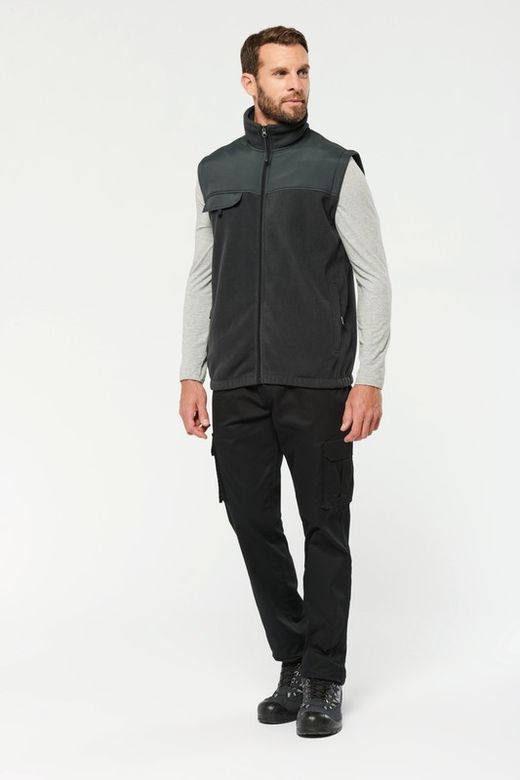 Fleecejacke mit abnehmbaren Ärmeln