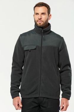 Fleecejacke mit abnehmbaren Ärmeln
