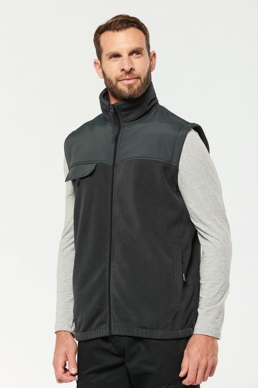 Fleecejacke mit abnehmbaren Ärmeln