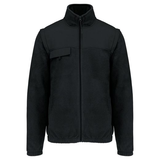 Fleecejacke mit abnehmbaren Ärmeln