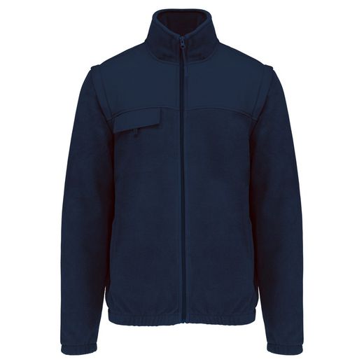 Fleecejacke mit abnehmbaren Ärmeln