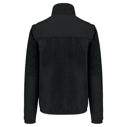 Fleecejacke mit abnehmbaren Ärmeln