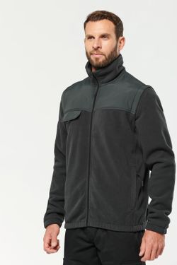 Fleecejacke mit abnehmbaren Ärmeln