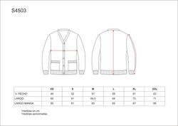 Feinstrickjacke, V-Ausschnitt, zwei Navy Plaston Bags