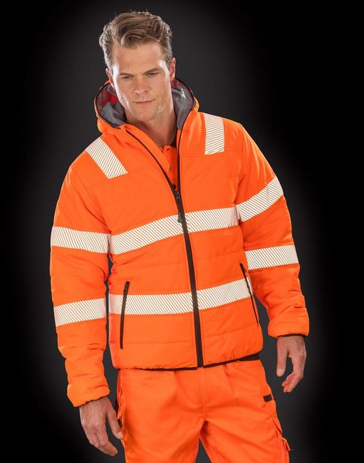 Gepolsterte und recycelte Ripstop-Sicherheitsjacke