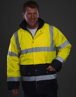 Zweifarbige Fluo-Sicherheitsjacke