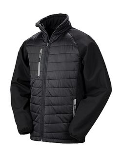 Gepolsterte Softshell-Jacke