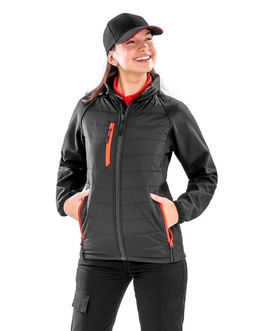 Gepolsterte Softshell-Jacke