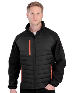 Gepolsterte Softshell-Jacke