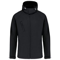 SOFTSHELL-JACKE MIT ABNEHMBAREN HOOD MEN