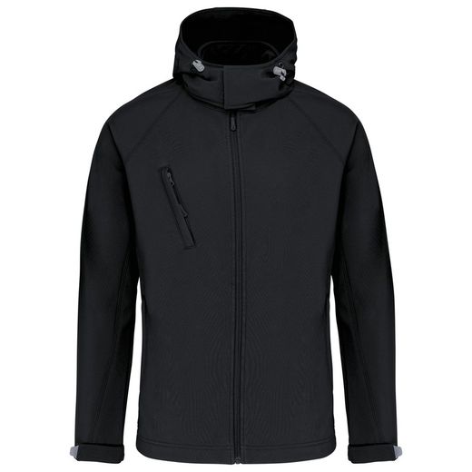 SOFTSHELL-JACKE MIT ABNEHMBAREN HOOD MEN