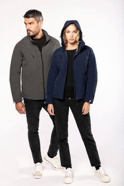 SOFTSHELL-JACKE MIT ABNEHMBAREN HOOD MEN