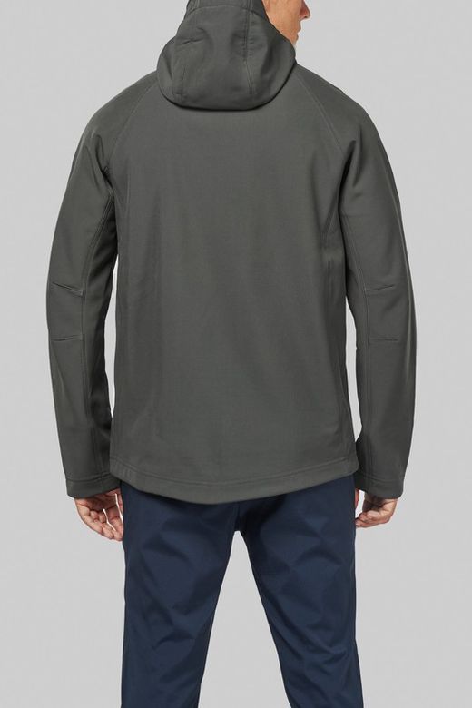 SOFTSHELL-JACKE MIT ABNEHMBAREN HOOD MEN
