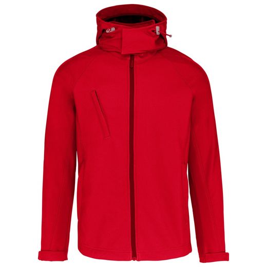 SOFTSHELL-JACKE MIT ABNEHMBAREN HOOD MEN
