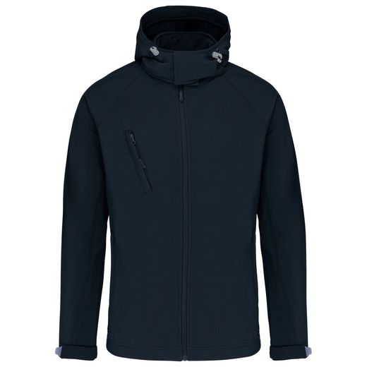 SOFTSHELL-JACKE MIT ABNEHMBAREN HOOD MEN