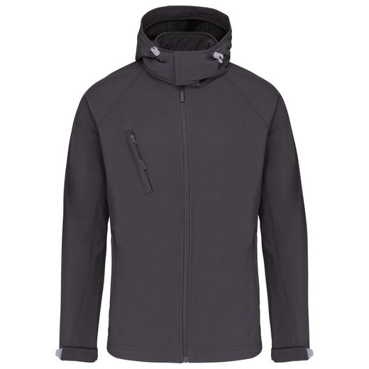 SOFTSHELL-JACKE MIT ABNEHMBAREN HOOD MEN